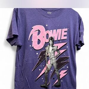 Purple David Bowie ‘75 tahirt  vintage inspired men’s small